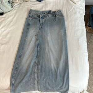 Zara Denim Maxi Skirt